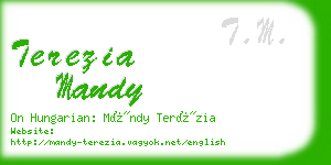 terezia mandy business card